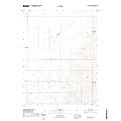 2018 Map of Bernice Canyon, 2018 Print