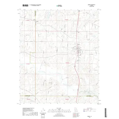 2018 Map of Bernice, 2018 Print