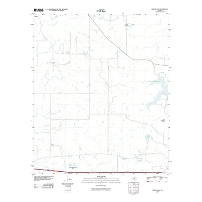 2010 Map of Bernie Lake, 2010 Print
