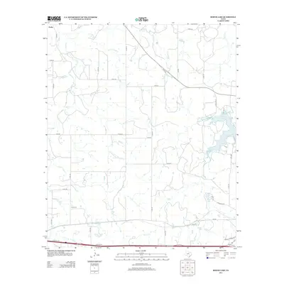 2012 Map of Bernie Lake, 2012 Print