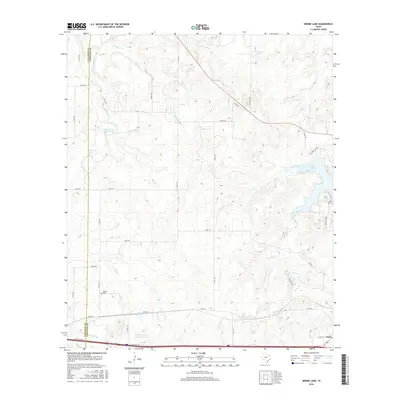 2016 Map of Bernie Lake, 2016 Print