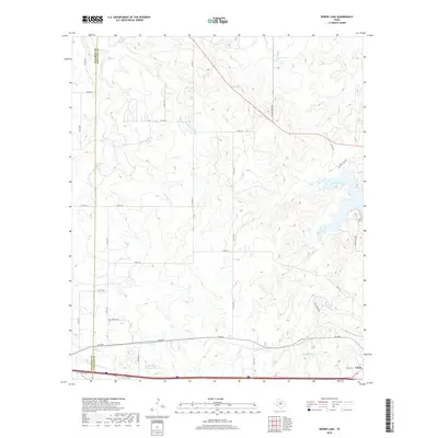 2019 Map of Bernie Lake, 2019 Print