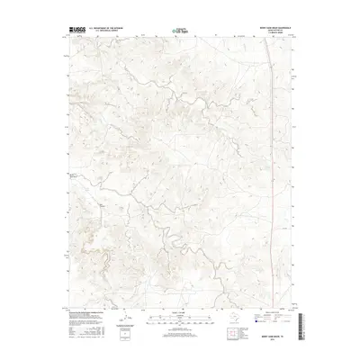 2016 Map of Berry Sand Draw, 2016 Print