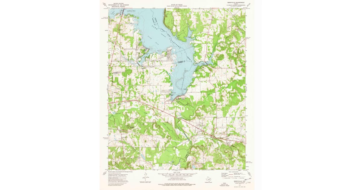 1970s Maps of Anderson County, TX | Pastmaps