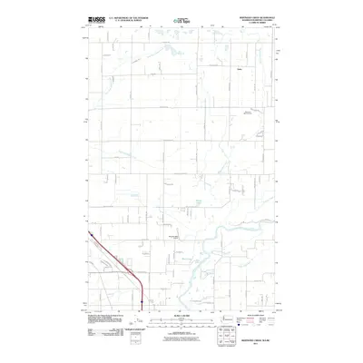 2011 Map of Bertrand Creek, 2011 Print
