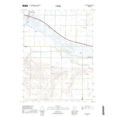 2017 Map of Bertrand NW, 2017 Print