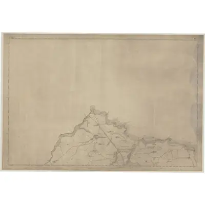 1855 Map of Berwickshire, Sheet I, 1857 Print