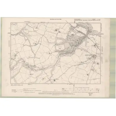 1898 Map of Berwickshire Sheet I.SW, 1900 Print