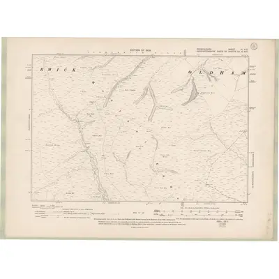 1906 Map of Berwickshire Sheet III.NE, 1909 Print