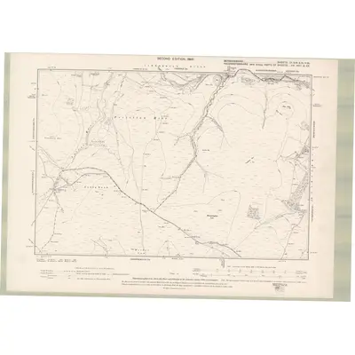 1897 Map of Berwickshire Sheet III.SW & IX.NW, 1900 Print