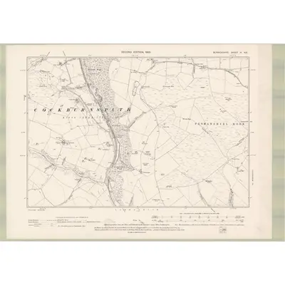 1896 Map of Berwickshire Sheet IV.NE, 1900 Print