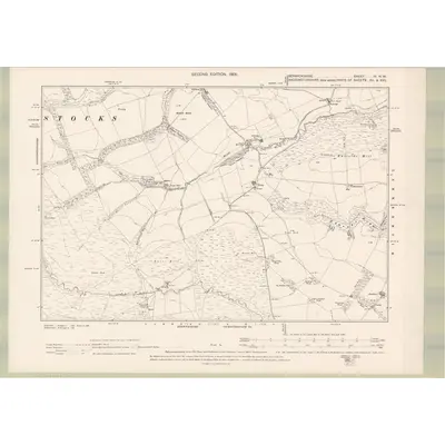 1898 Map of Berwickshire Sheet IV.NW, 1900 Print