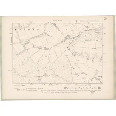 1906 Map of Berwickshire Sheet IV.NW, 1908 Print
