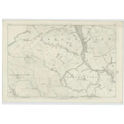 1856 Map of Berwickshire, Sheet IV, 1858 Print