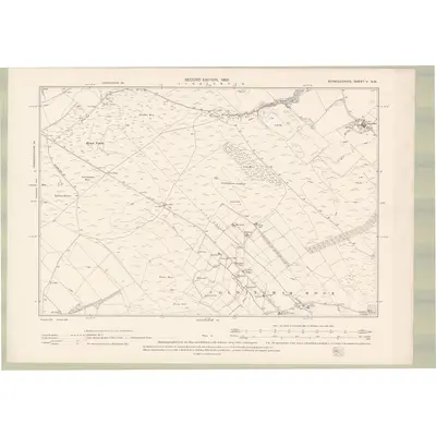 1896 Map of Berwickshire Sheet V.NW, 1900 Print