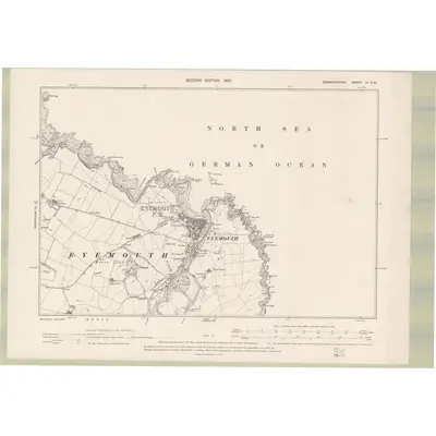 1898 Map of Berwickshire Sheet VI.SW, 1900 Print