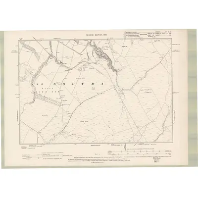 1897 Map of Berwickshire Sheet VII.SW, 1900 Print