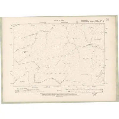 1906 Map of Berwickshire Sheet VIII.NE, 1908 Print
