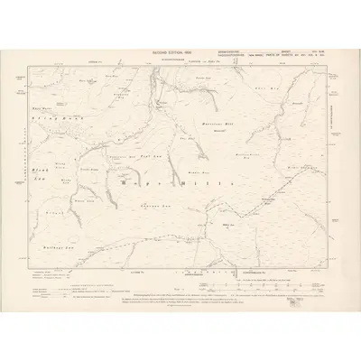 1897 Map of Berwickshire Sheet VIII.NW, 1900 Print