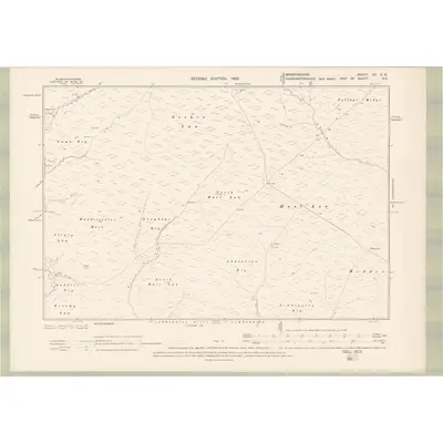 1897 Map of Berwickshire Sheet VIII.SW, 1900 Print