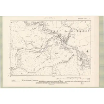 1897 Map of Berwickshire Sheet X.NW, 1900 Print