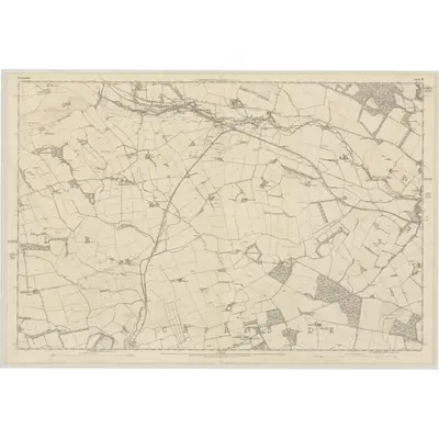 1856 Map of Berwickshire, Sheet XI, 1860 Print