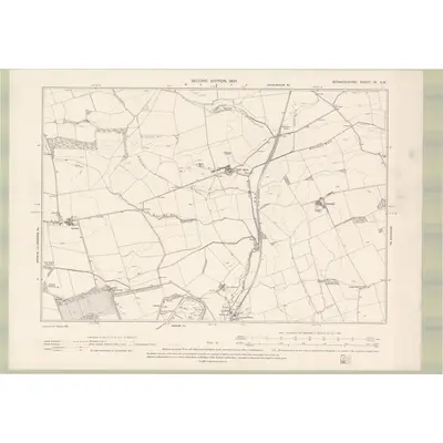 1898 Map of Berwickshire Sheet XI.SW, 1900 Print