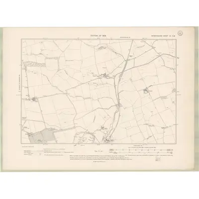 1906 Map of Berwickshire Sheet XI.SW, 1908 Print