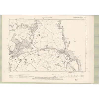 1898 Map of Berwickshire Sheet XII.NW, 1900 Print