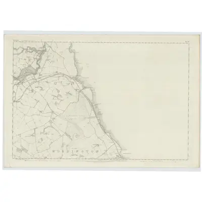 1856 Map of Berwickshire, Sheet XII, 1860 Print