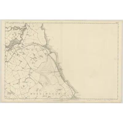 1856 Map of Berwickshire, Sheet XII, 1860 Print