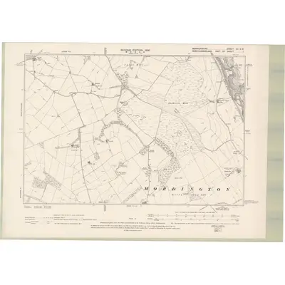 1897 Map of Berwickshire Sheet XII.SW, 1900 Print