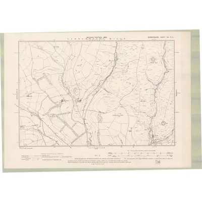 1897 Map of Berwickshire Sheet XIII.NE, 1900 Print