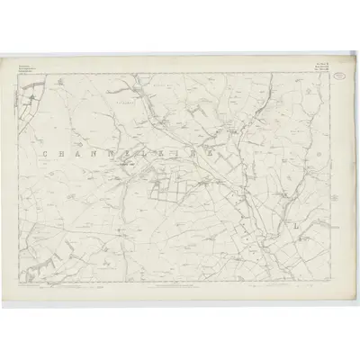 1853 Map of Berwickshire, Sheet XIII, 1854 Print
