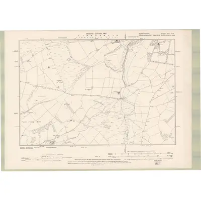 1897 Map of Berwickshire Sheet XIII.SW, 1900 Print