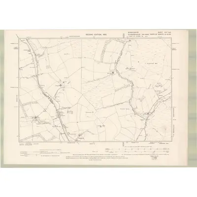 1897 Map of Berwickshire Sheet XIIIA.NE, 1900 Print