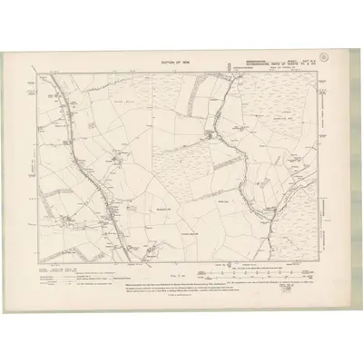 1905 Map of Berwickshire Sheet XIIIA.NE, 1908 Print