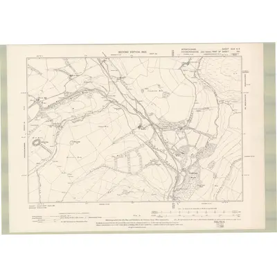 1897 Map of Berwickshire Sheet XIIIa.SE, 1900 Print