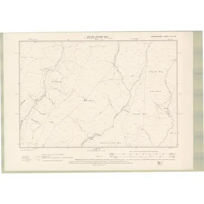 1897 Map of Berwickshire Sheet XIV.NW, 1900 Print