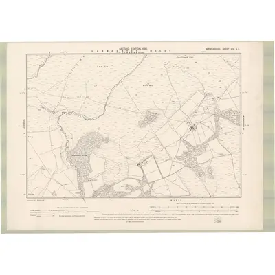 1897 Map of Berwickshire Sheet XIV.SE, 1900 Print
