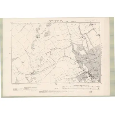 1897 Map of Berwickshire Sheet XIX.NE, 1900 Print
