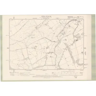 1897 Map of Berwickshire Sheet XIX.SE, 1900 Print