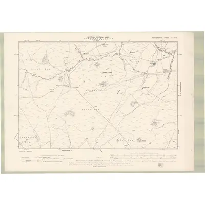 1897 Map of Berwickshire Sheet XV.NW, 1900 Print