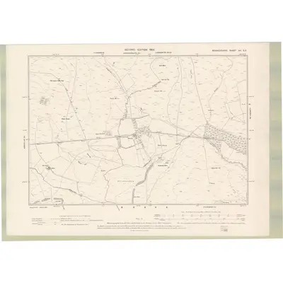 1897 Map of Berwickshire Sheet XV.SE, 1900 Print