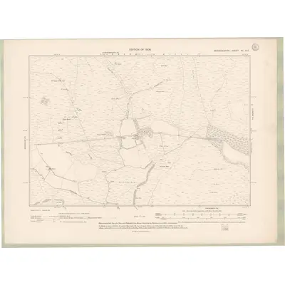 1906 Map of Berwickshire Sheet XV.SE, 1908 Print