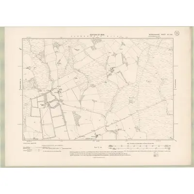 1906 Map of Berwickshire Sheet XV.SW, 1908 Print