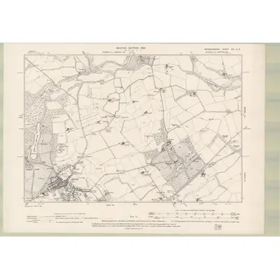 1898 Map of Berwickshire Sheet XVI.NE, 1900 Print