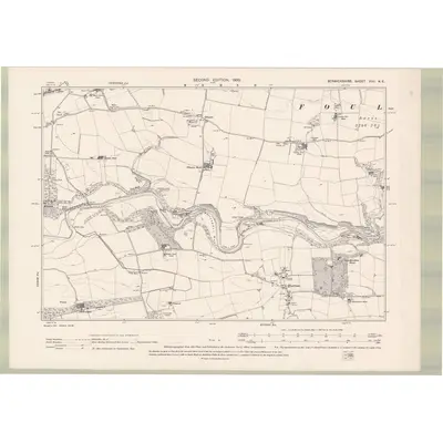 1897 Map of Berwickshire Sheet XVII.NE, 1900 Print