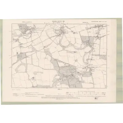 1897 Map of Berwickshire Sheet XVII.NW, 1900 Print