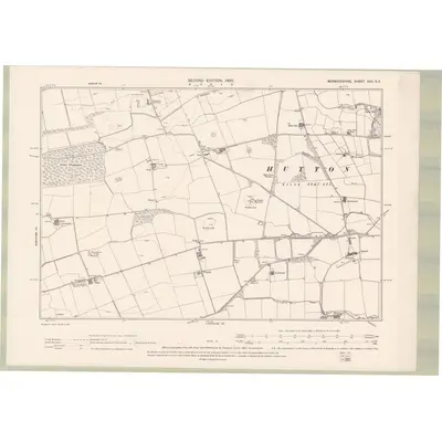 1897 Map of Berwickshire Sheet XVII.SE, 1900 Print